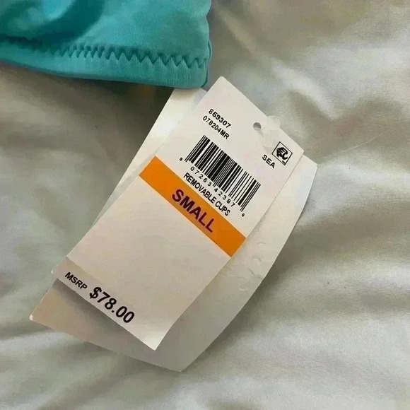 BECCA BY REBECCA VIRTUE  Bikini Top - Blue, size SMALL - NEW - NWT - Picture 4 of 5